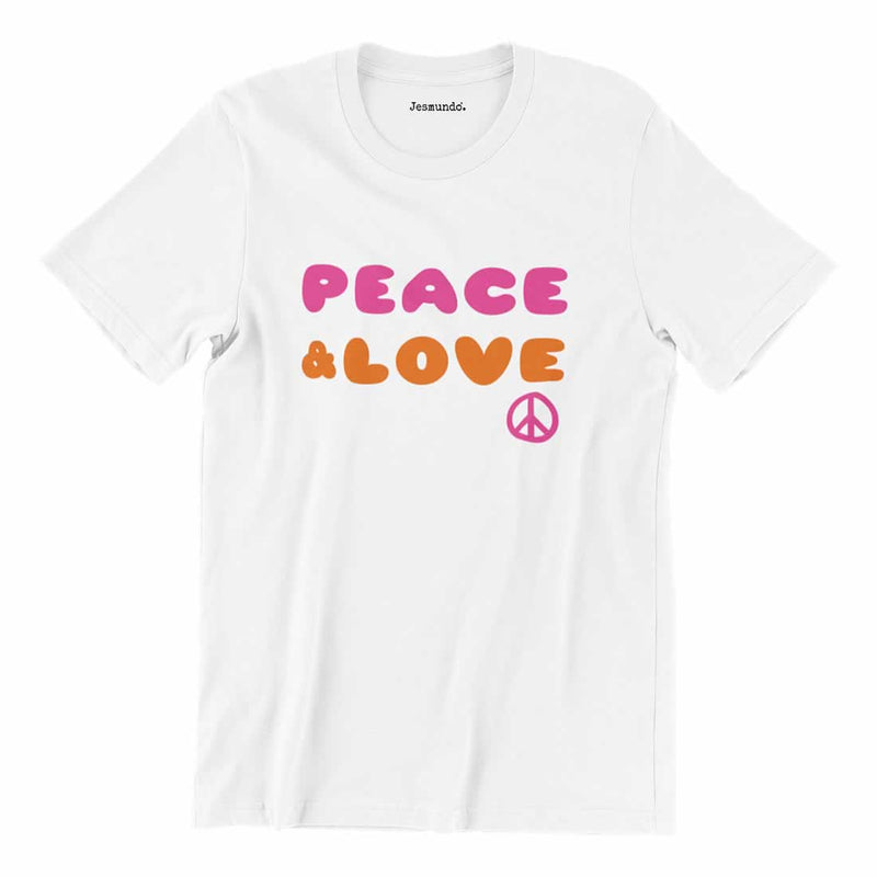 Peace And Love T-Shirt 60s Retro Design