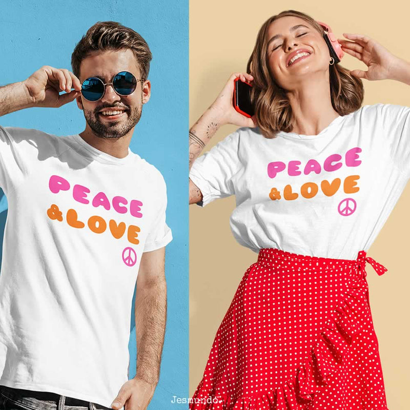 Peace And Love 60s T Shirt