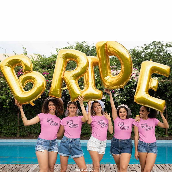 Pink Ladies Theme Hen Party Custom Printed T Shirts