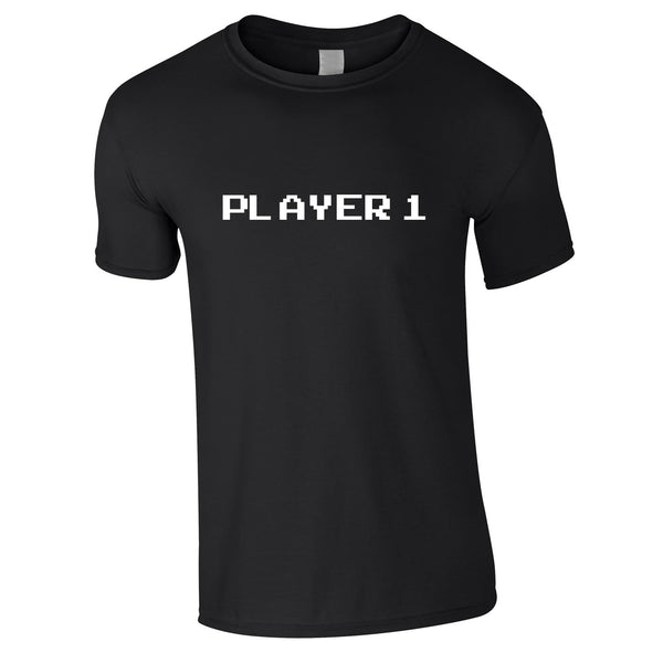 Player 1 Gaming Tee In Black