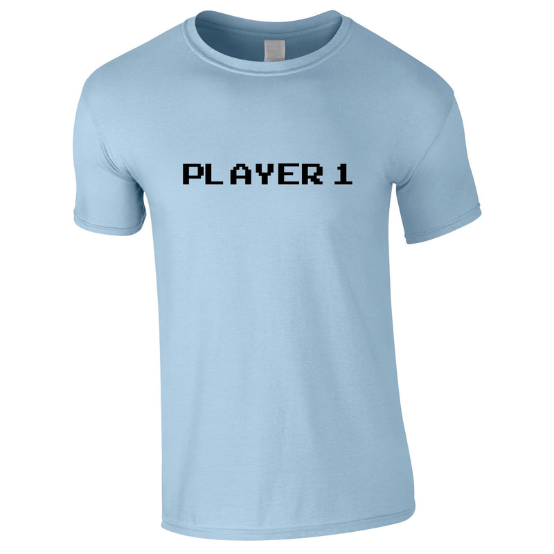 Player 1 Gaming Tee In Sky