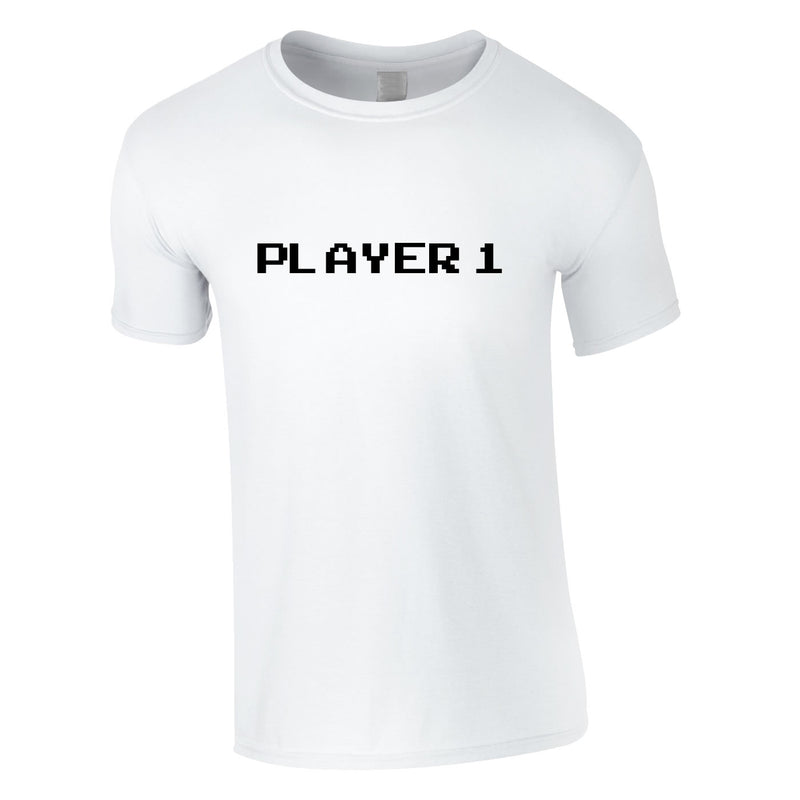 Player 1 Gaming Tee In White