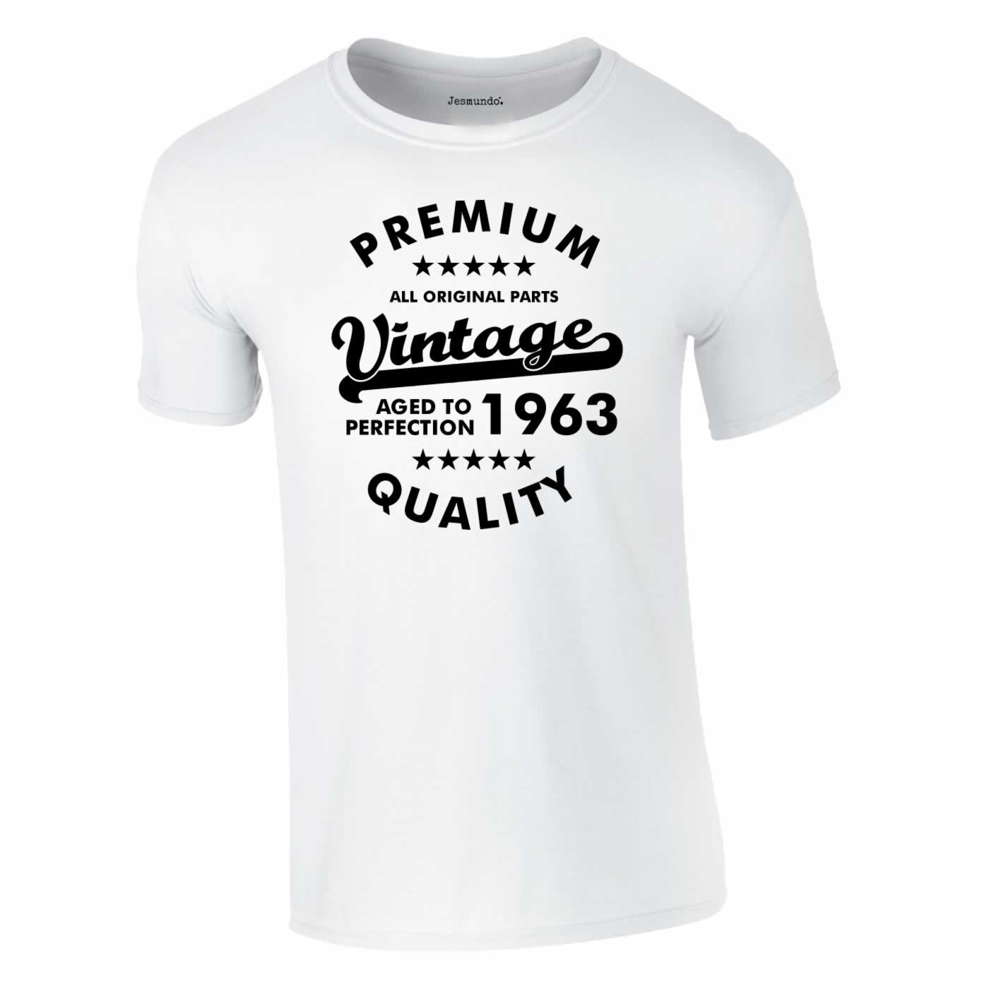 Premium Vintage 1963 Aged To Perfection Tee In White