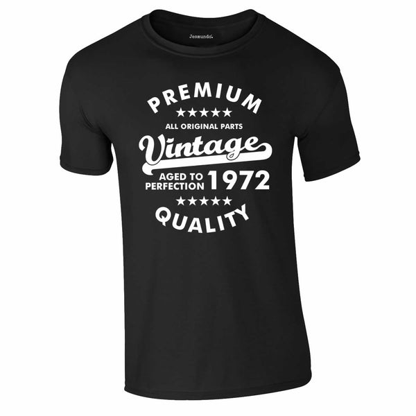 Premium Vintage Quality Aged To Perfection 50th Birthday T Shirt
