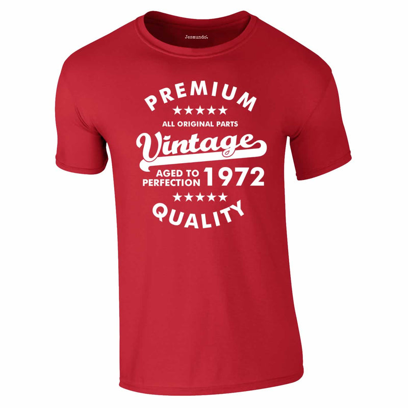 Premium Vintage 1972 50th Birthday T Shirt