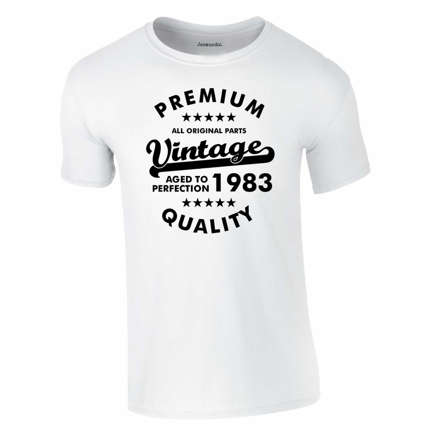 Premium Quality Vintage 1983 Tee In White