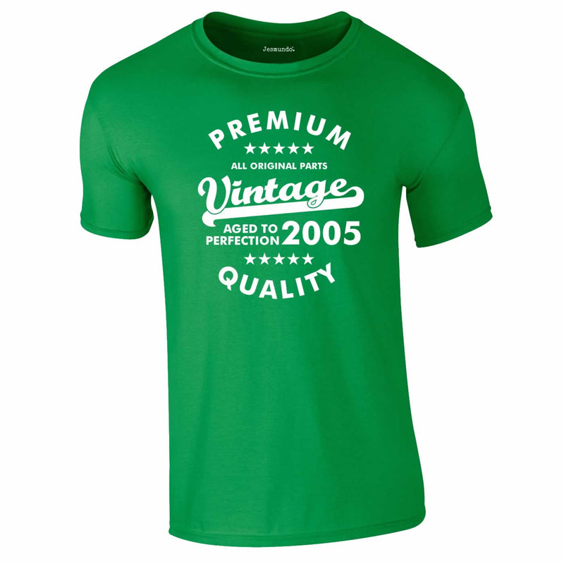 2005 Premium Vintage T-Shirt In Green
