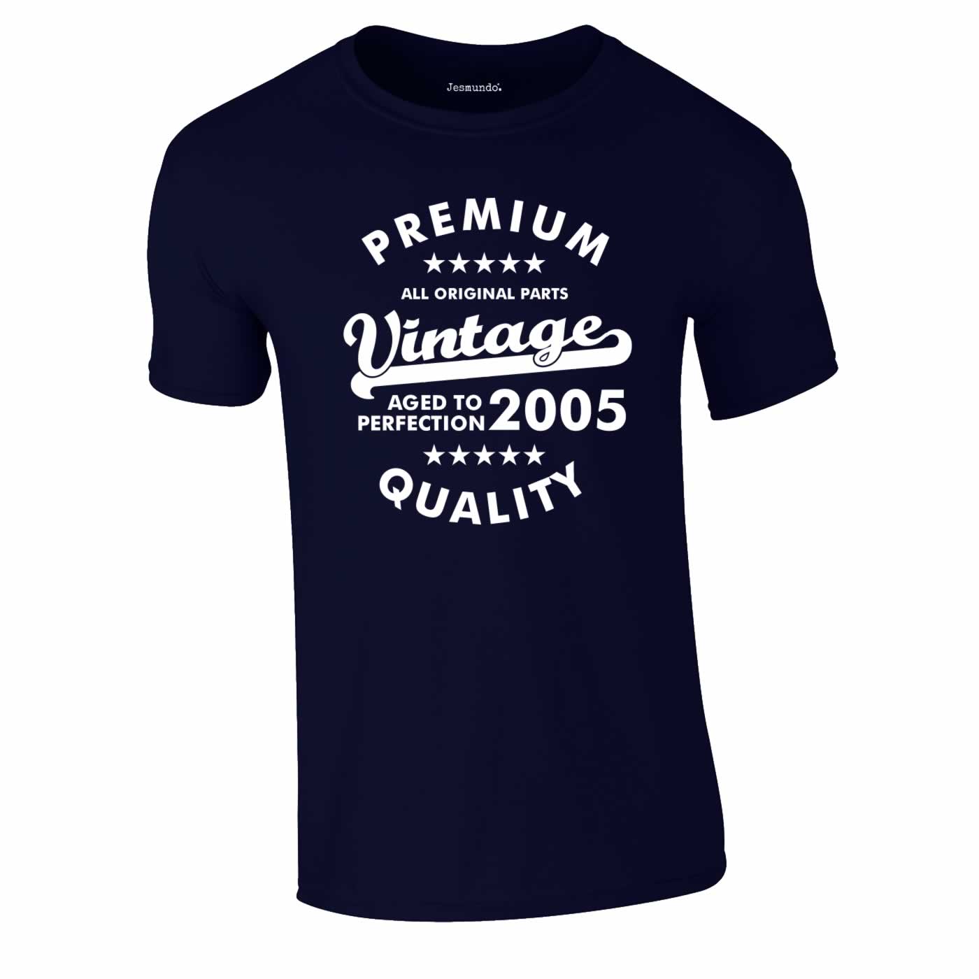 2005 Premium Vintage T-Shirt In Navy