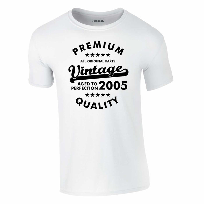 2005 Premium Vintage T-Shirt In White