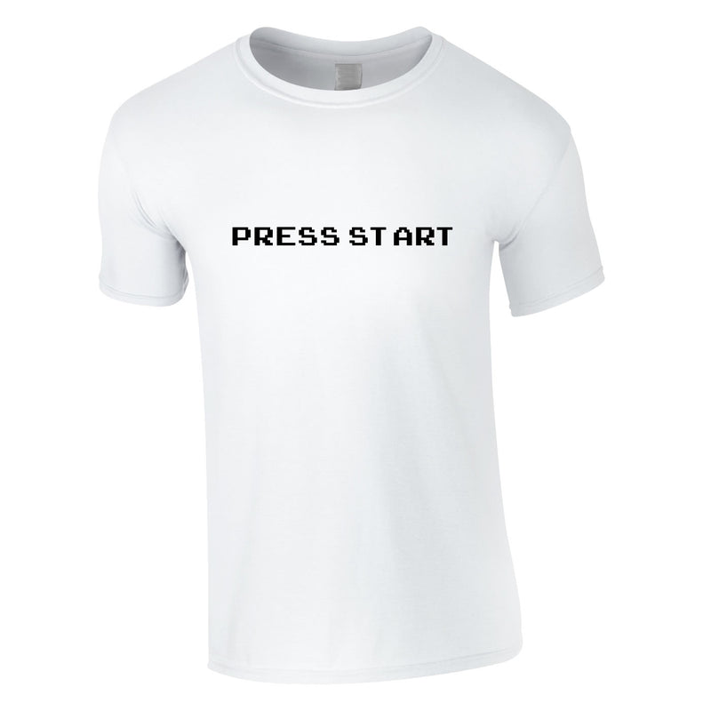 Press Start Tee In White