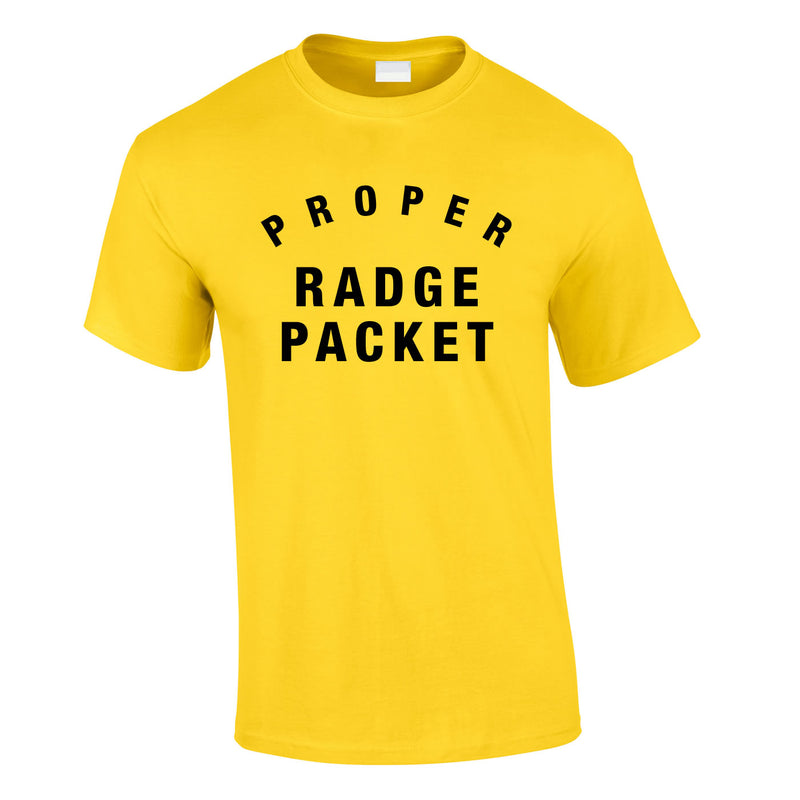Proper Radge Packet Mens Tee In Yellow