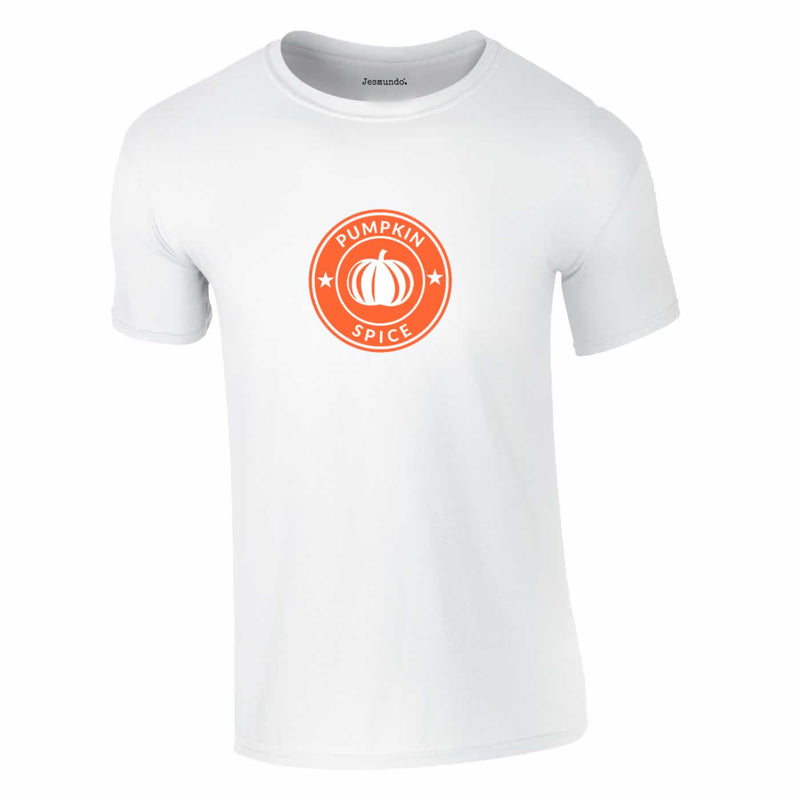 Pumpkin Spice Logo T-Shirt In White