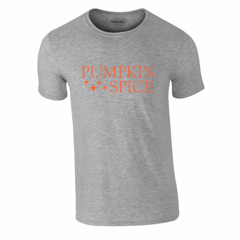 Pumpkin Spice Halloween Tee In Grey