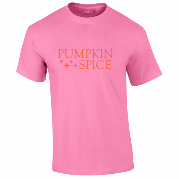 Pumpkin Spice Halloween Tee In Pink