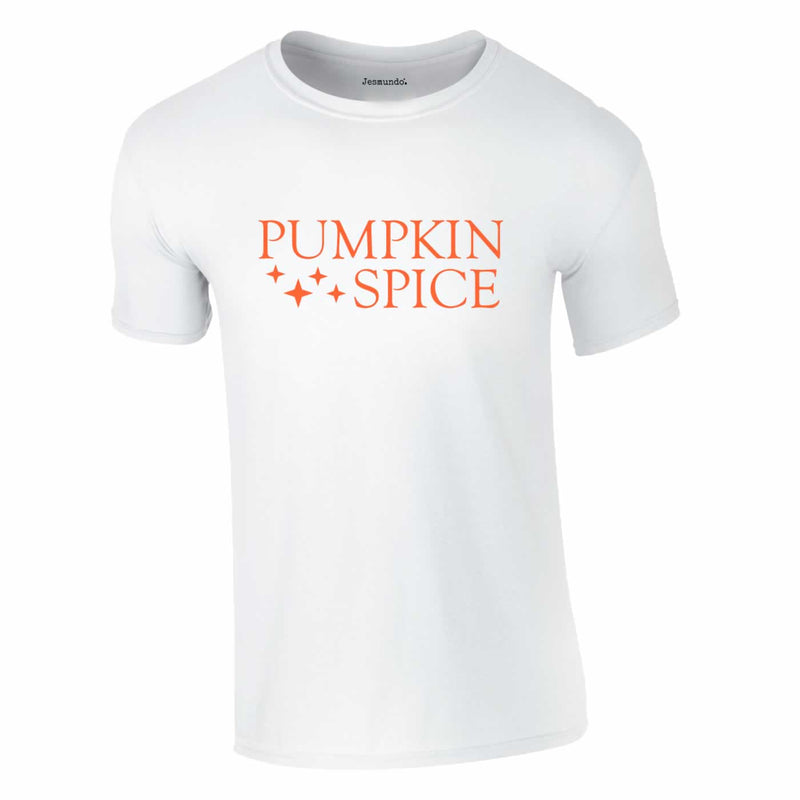 Pumpkin Spice Halloween Tee In White