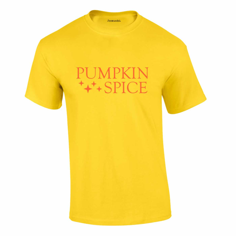 Pumpkin Spice Halloween Tee In Yellow