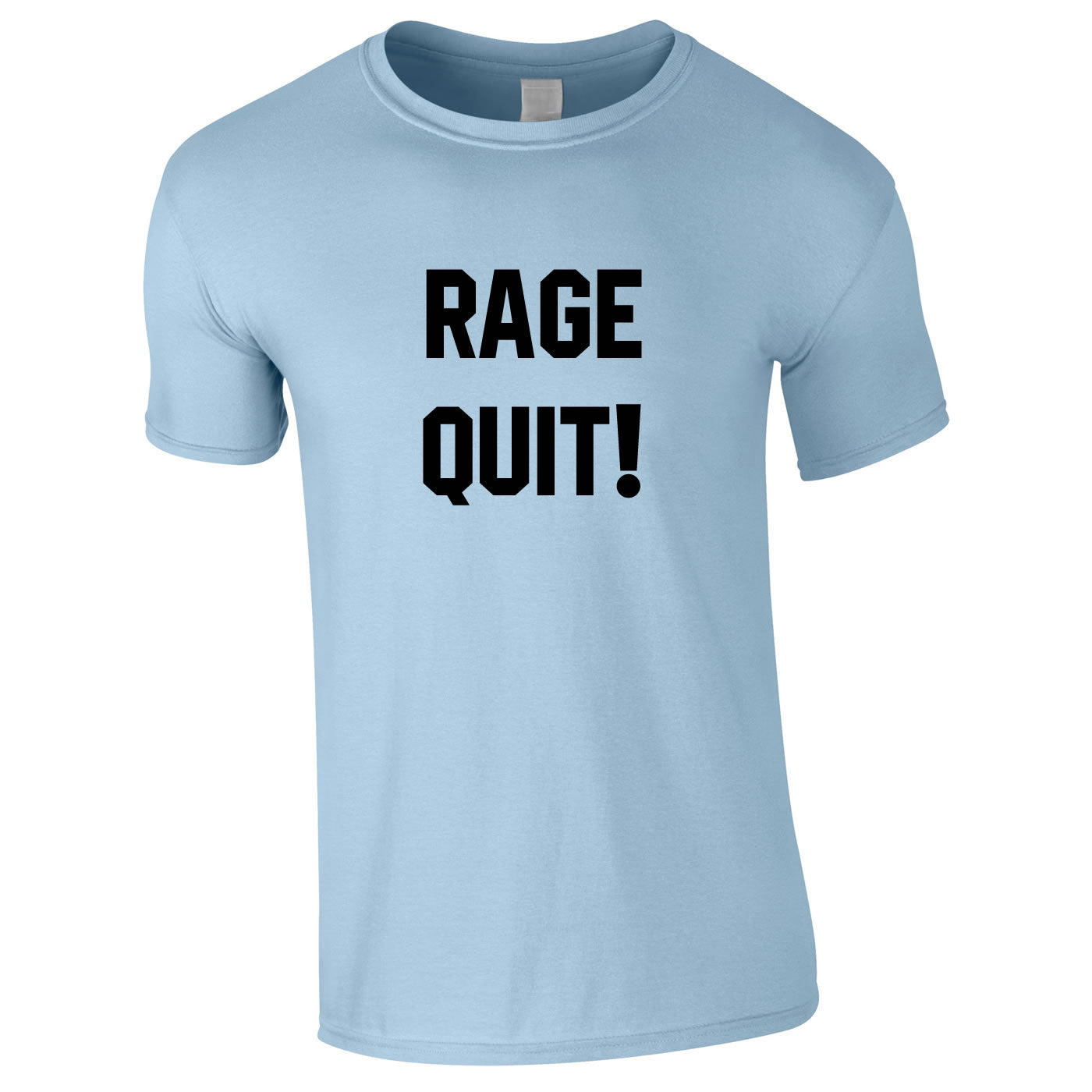 Rage Quit Gaming Tee In Sky