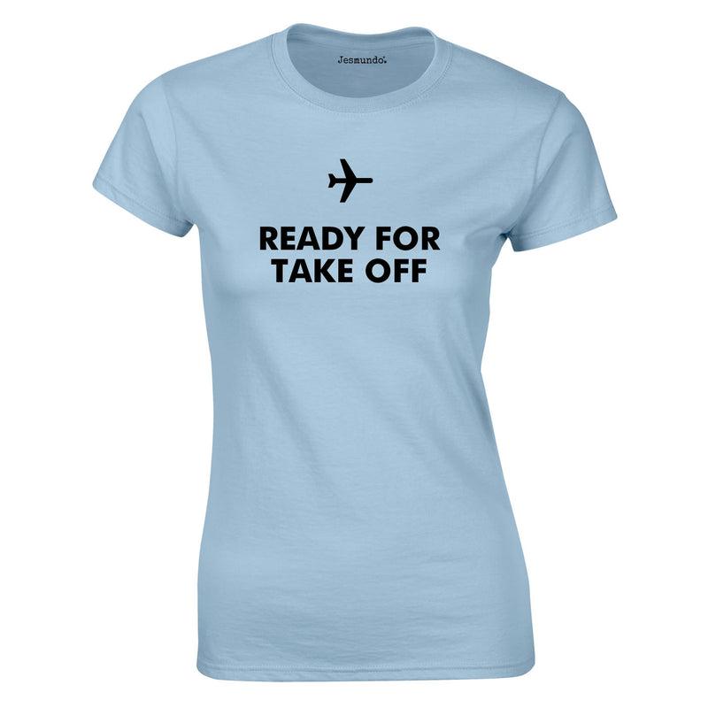Ready For Take Off Women's Top In Sky
