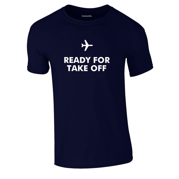 Ready For Take Off Men's Tee In Navy