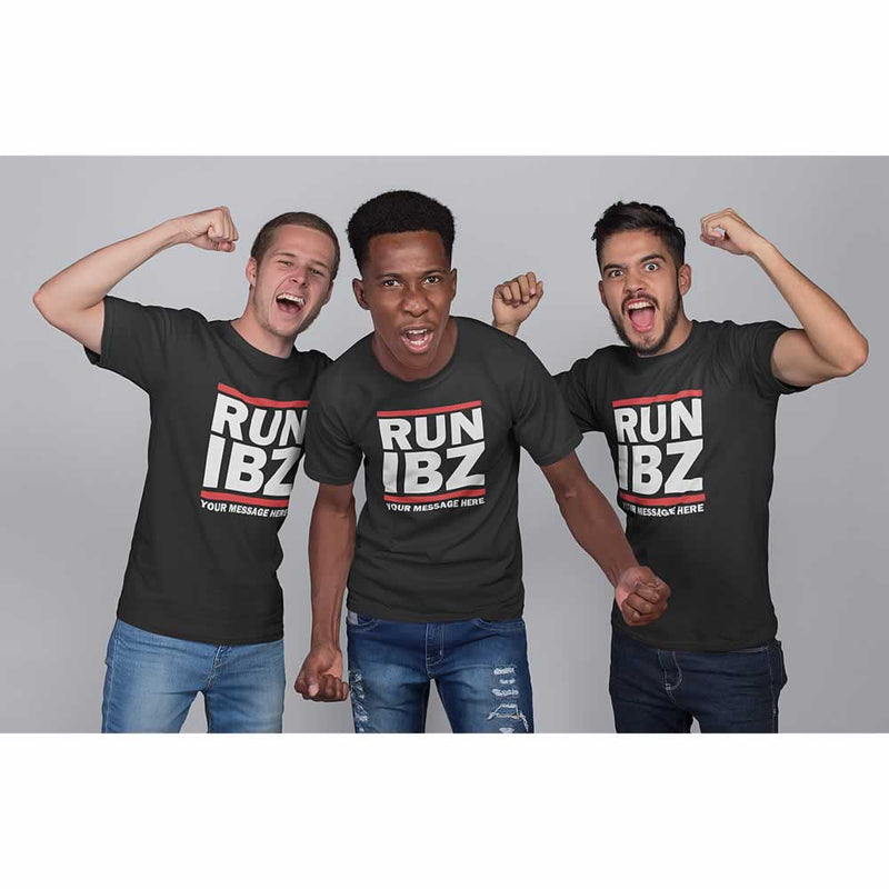 RUN IBZ Ibiza Lads Holiday T-Shirts