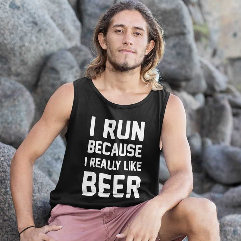 I Run Because I Like Beer Men's Vest