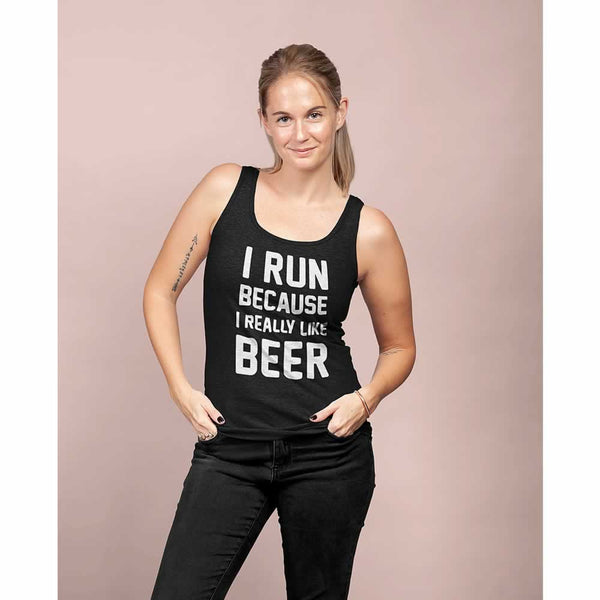 I Run Because I Like Beer Women's Vest