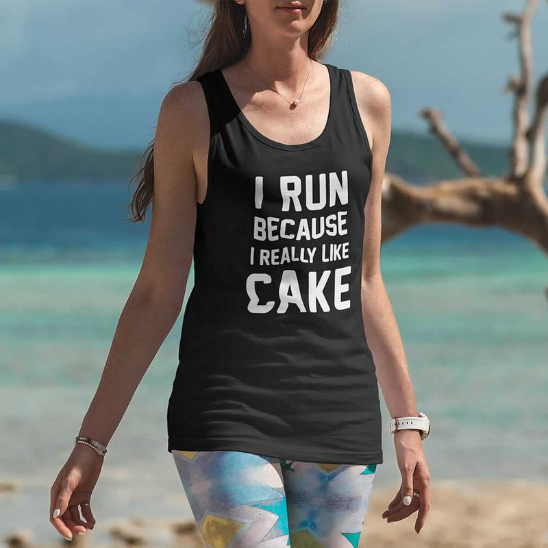 I Run Because I Like Cake Women's Vest