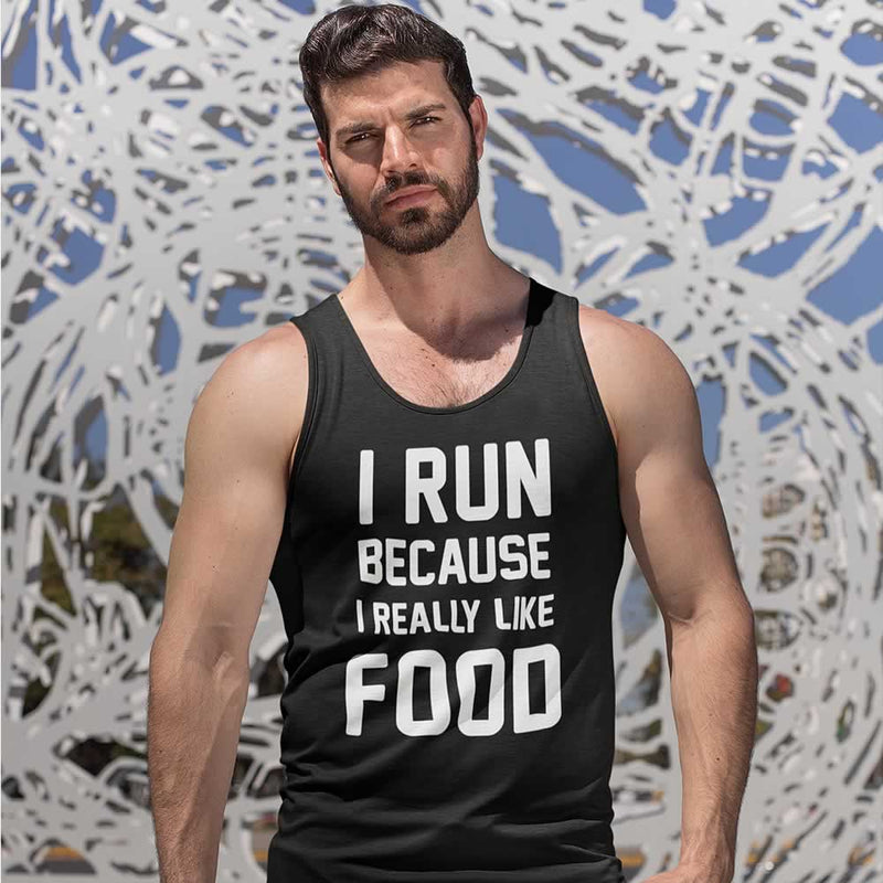 I Run Because I Really Like Food Men's Vest
