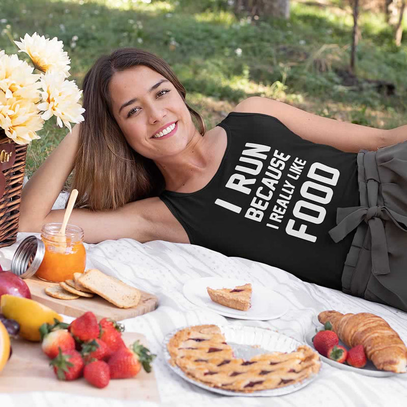 I Run Because I Really Like Food Women's Vest