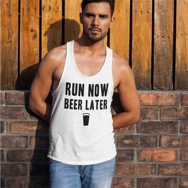 Run Now Beer Later Vest Top For Men