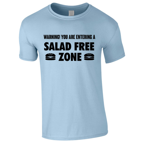 Salad Free Zone Tee In Sky