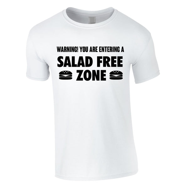 Salad Free Zone Tee In White