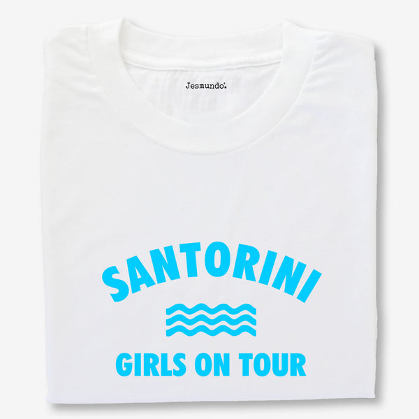 Santorini Girls Holiday T Shirts Personalised Tops
