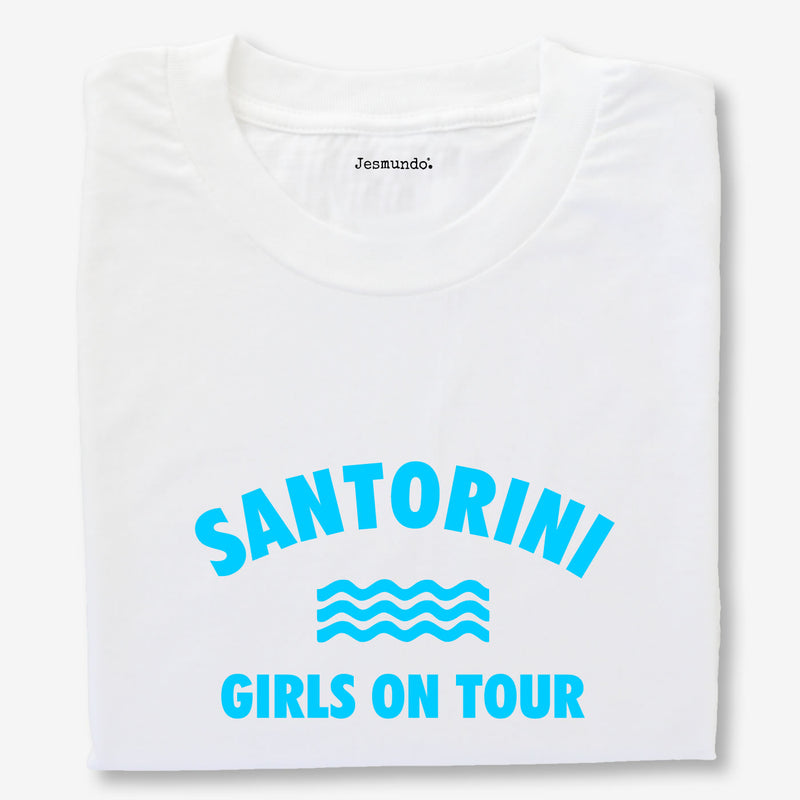 Santorini Girls Holiday T Shirts Personalised Tops
