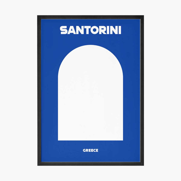 Santorini Travel Poster