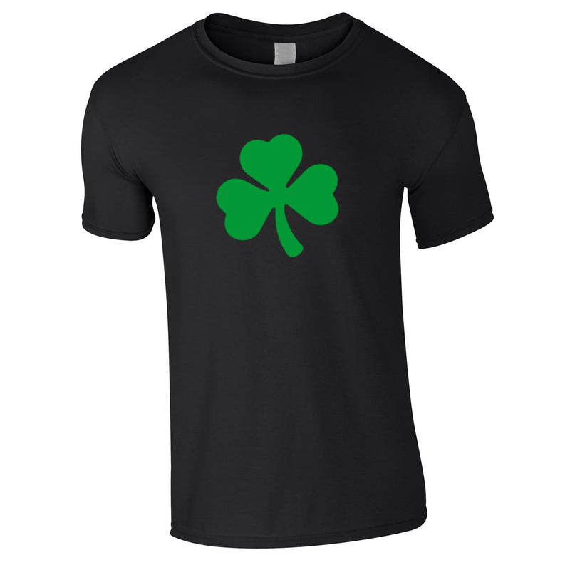 Shamrock Graphic Tee In Black