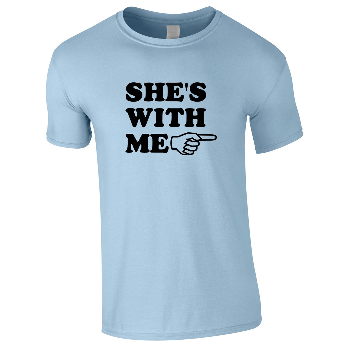 She's With Me Tee In Sky