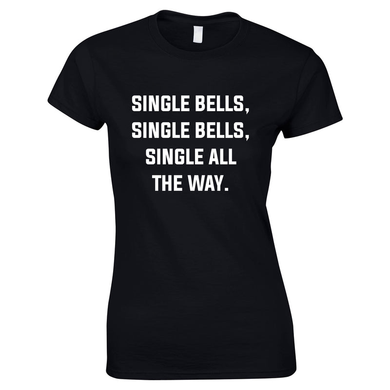Single Bells Single Bells Single All The Way Women's Top In Black