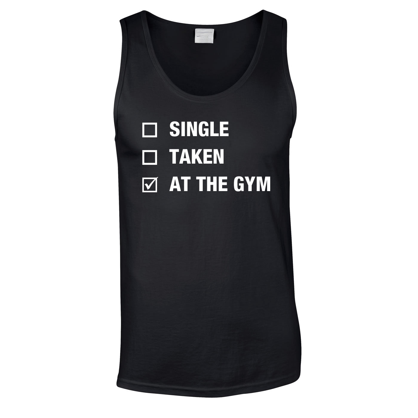 Single Taken At The Gym Vest In Black