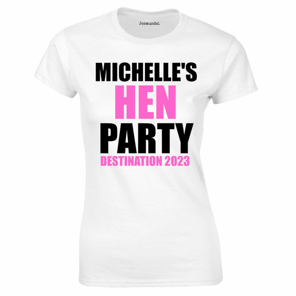 Custom Printed Slogan T Shirts For Hen Party