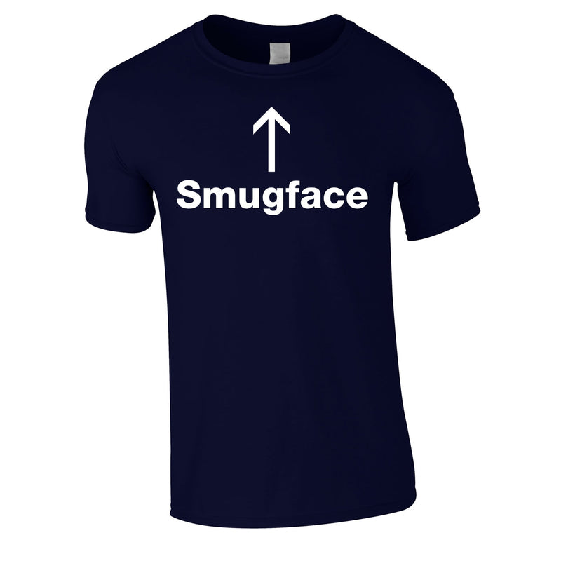 Smugface Tee In Navy