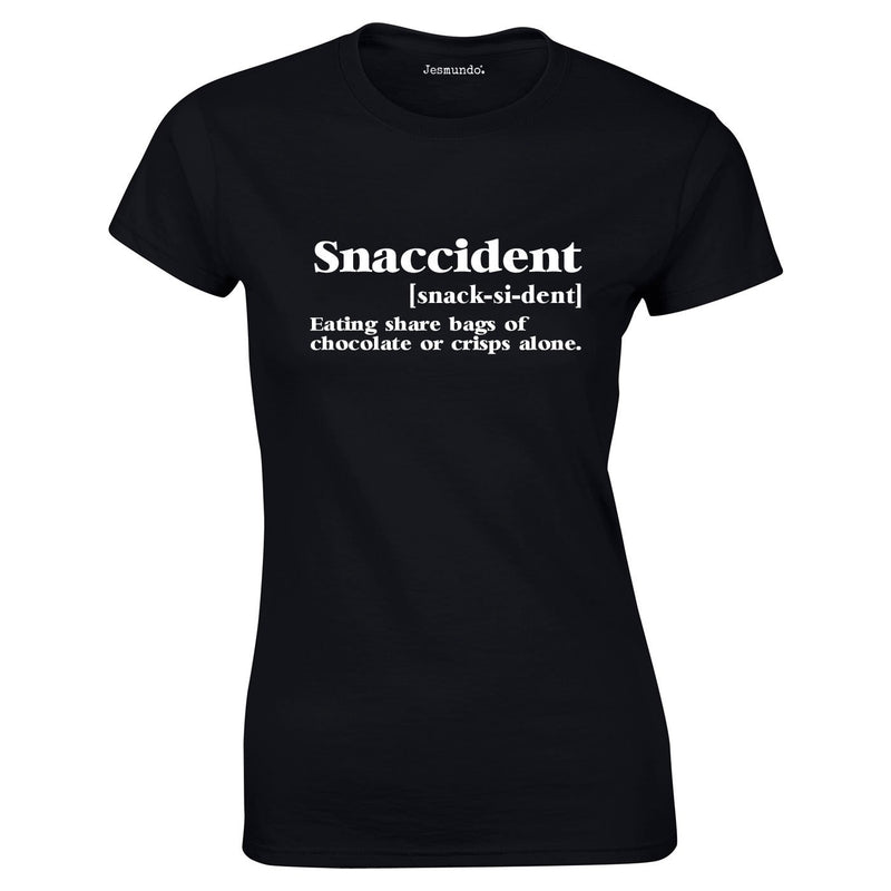 Snaccident Ladies Top In Black