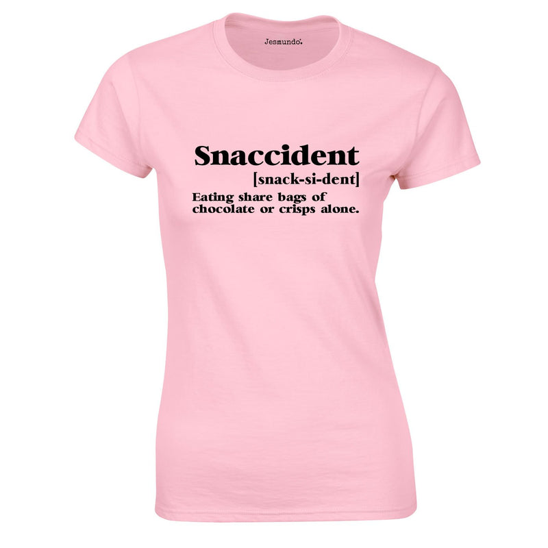 Snaccident Ladies Top In Pink