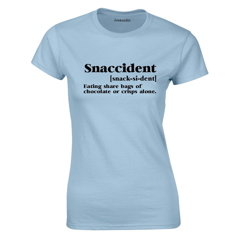 Snaccident Ladies Top In Sky