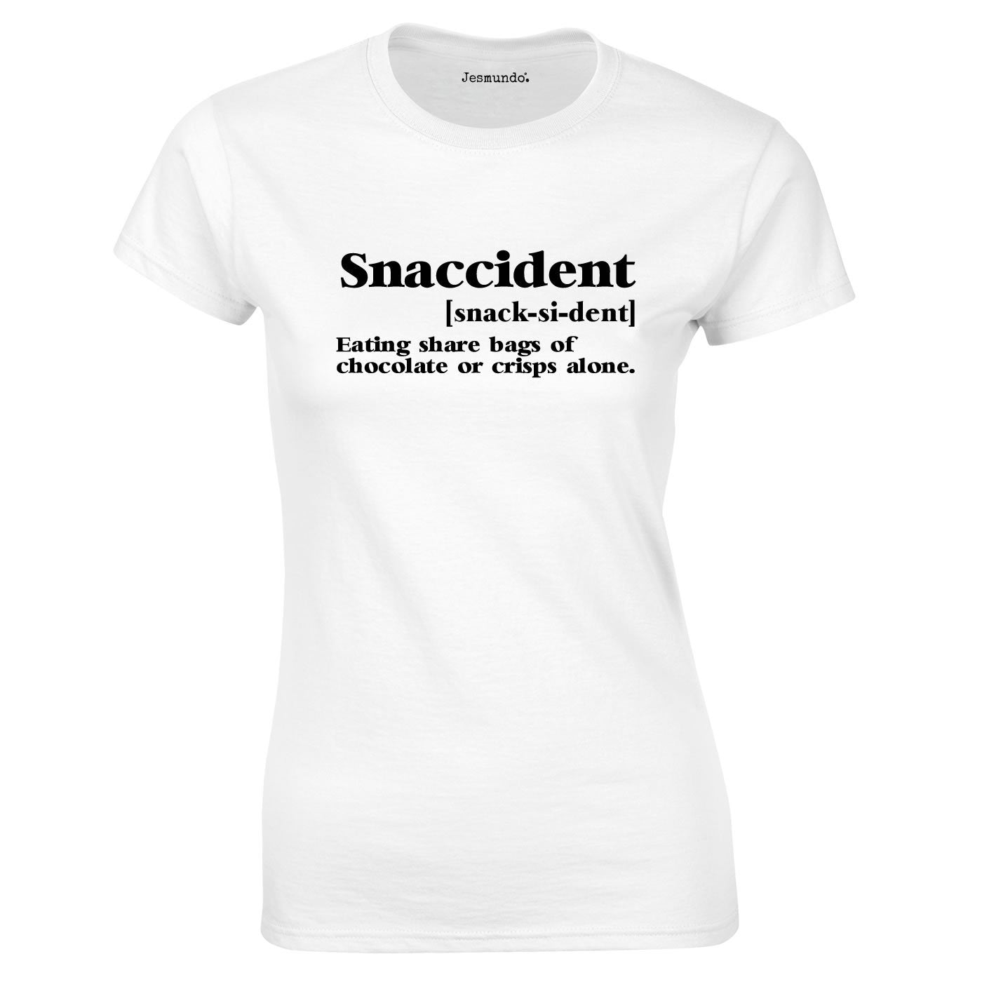 Snaccident Ladies Top In White