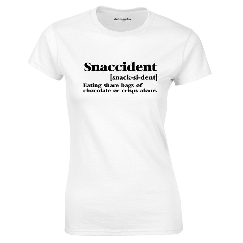 Snaccident Ladies Top In White