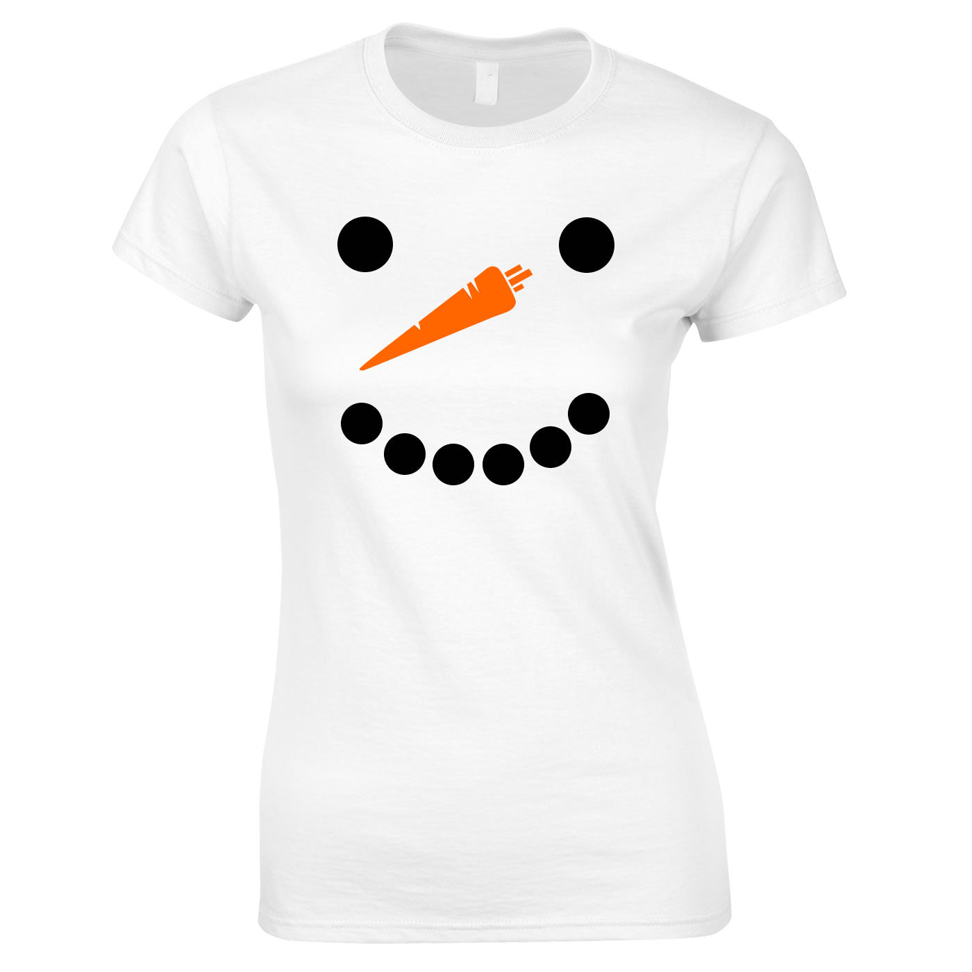 Snowman Ladies Top In White