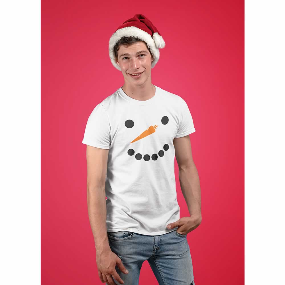 Snowman Funny Christmas Mens Tee