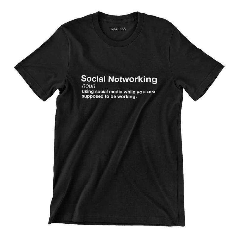 Social Notworking Printed T-Shirt