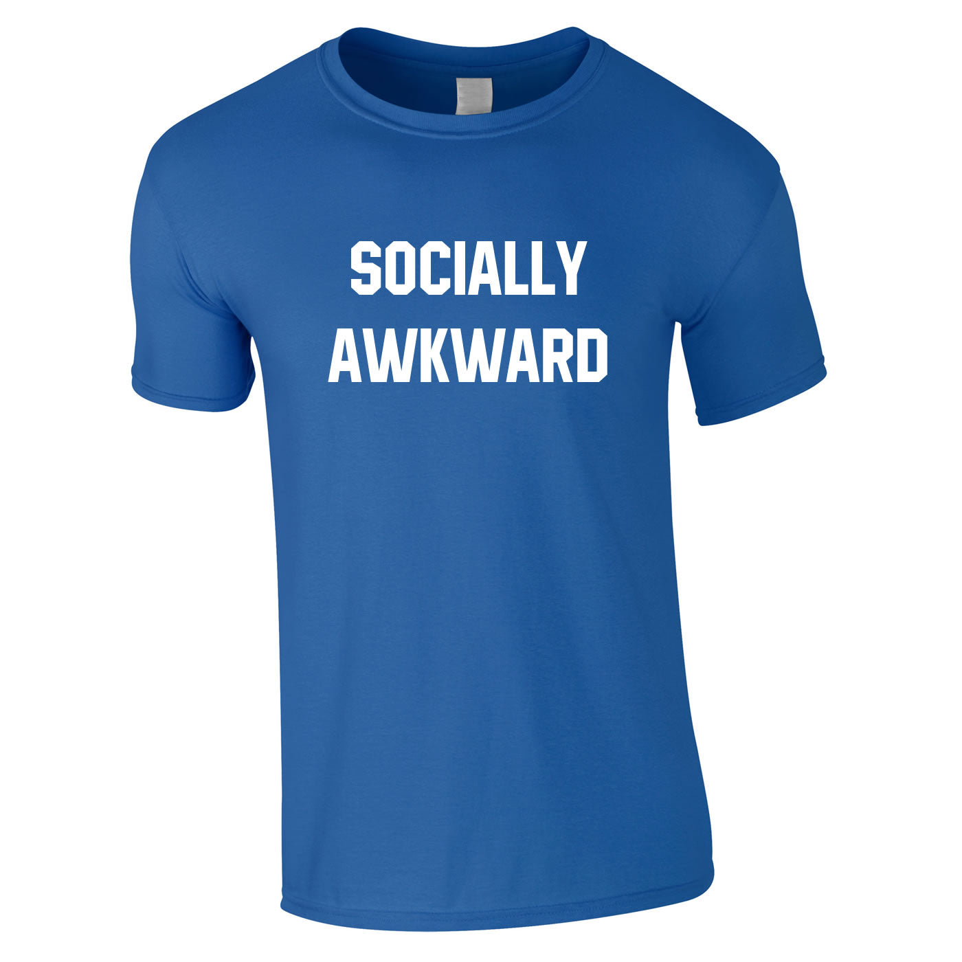 Socially Awkward Men's Tee In Royal